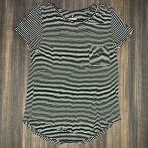 American Eagle Outfitters AEO Soft & Sexy Striped Pocket‎ Tee